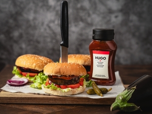 Würzige Auberginenburger mit HUGO-Ketchup